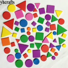 1000 pcs/LOT. espuma Irregular geométrica figura etiqueta Crianças brinquedo. kit Scrapbooking. cedo educacional DIY. jardim de infância artesanato OEM