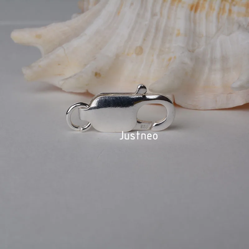 Sterling Silver Lobster Claw Clasp with 1 Open Jump Ring 4