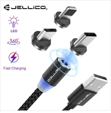 Jellico usb type C кабель для samsung S10 S9 huawei P30 Pro Быстрая зарядка type-C мобильный телефон зарядный провод USB C кабель для Xiaomi