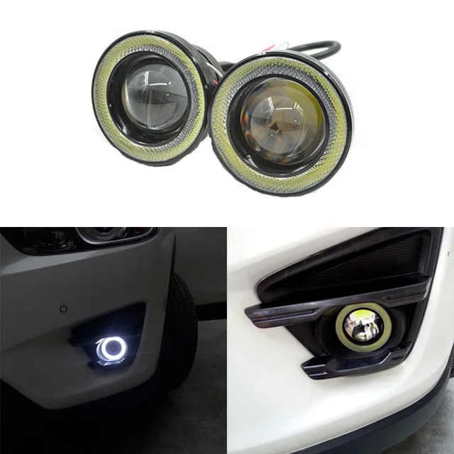 2 pcs. / Lot Car Fog Lights Angel Eyes 64 mm 76 mm 89 mm Universal
