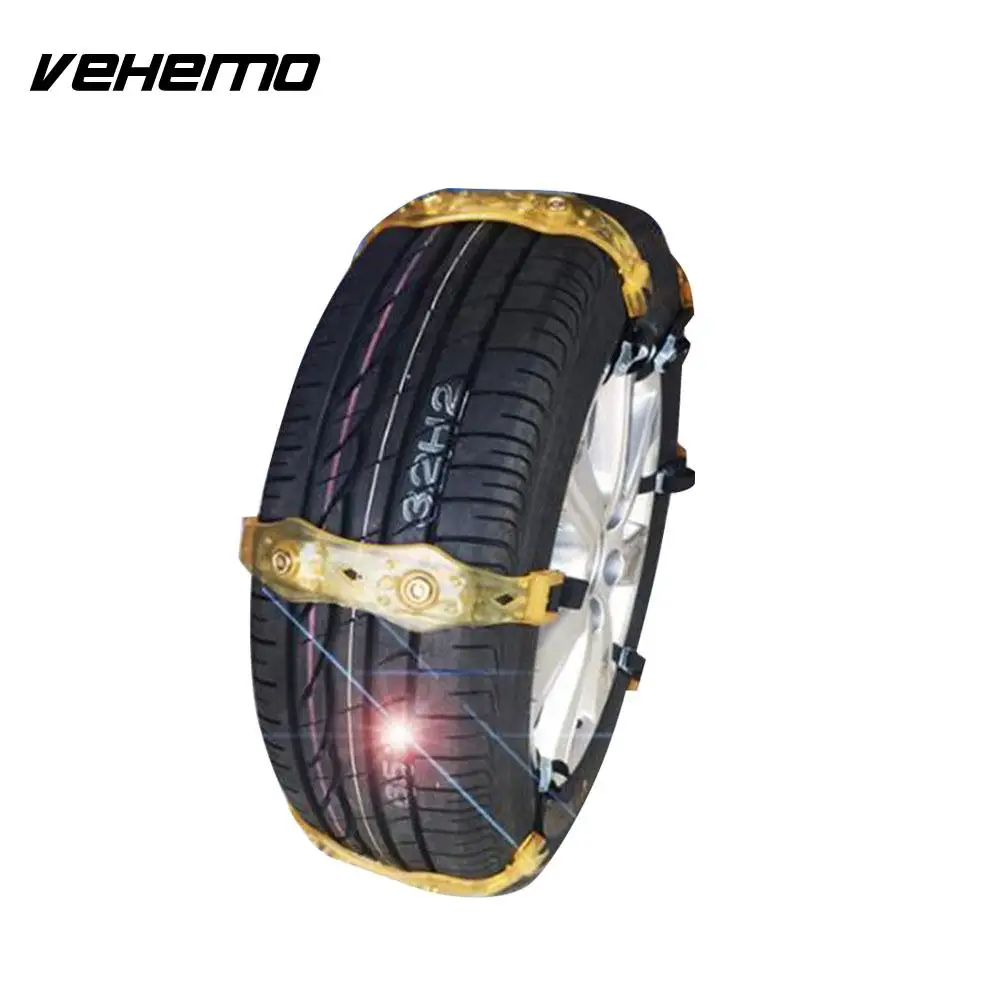 Vehemo 1 Pc Snow Chain Climbing Mud Ground Anti Skid Belt Thickened