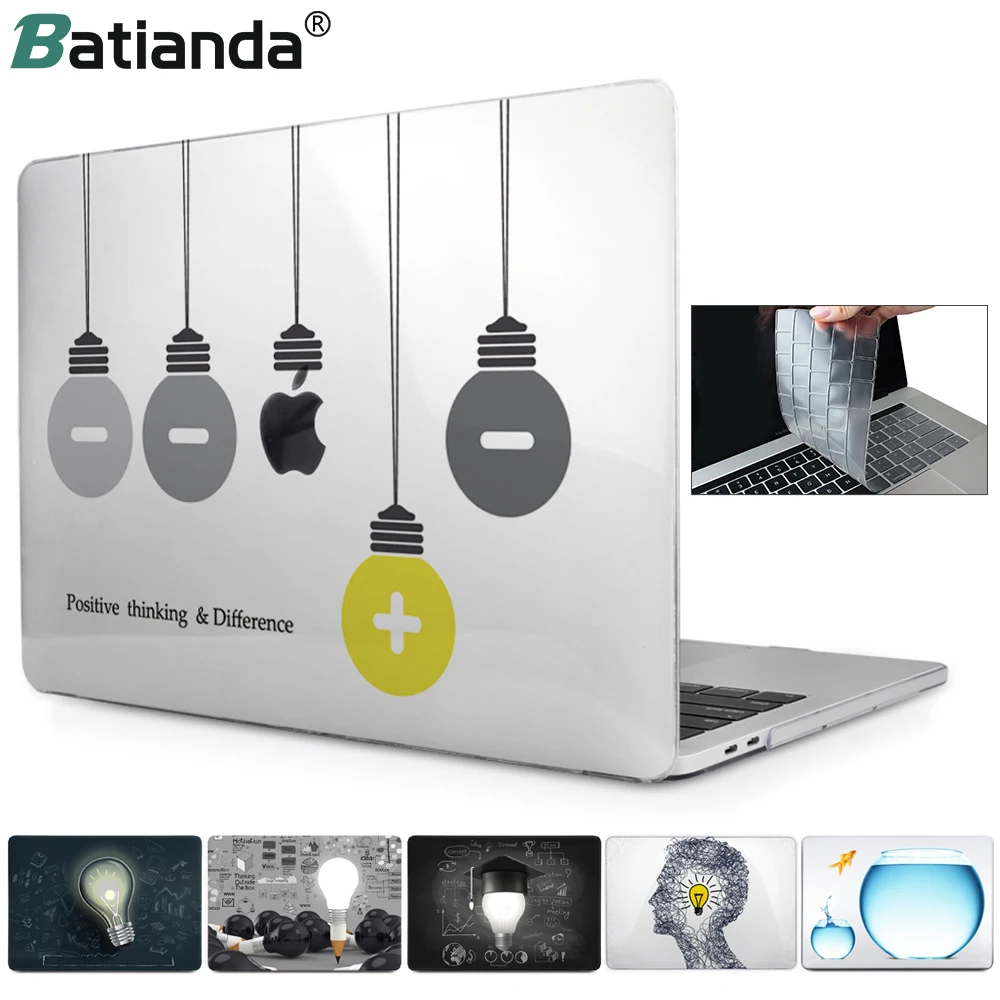 For MacBook Pro 12 13 15 Retina Crystal Clear Laptop Case Cover For