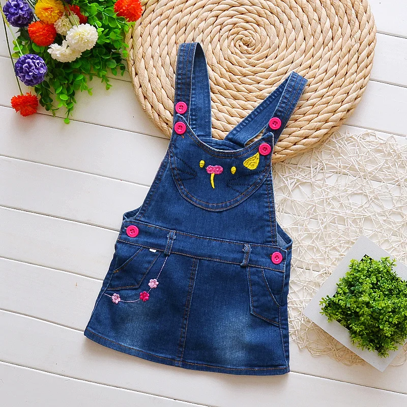 DIIMUU/ г. Летние модные джинсовые юбки для девочек одежда для малышей повседневные короткие юбки принцессы с цветочным принтом для детей от 2 до 4 лет