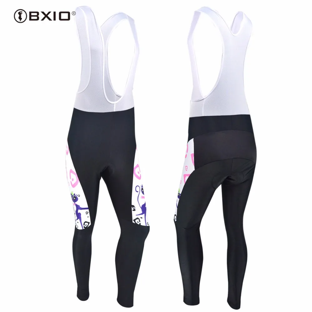 BXIO Brand Lycra Bibs Cycling Pant Women Pro Team Bicycle Pant 3D Gel