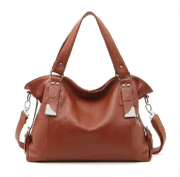 100 Genuine Leather Women Handbag Fashion Shoulder Bag Vintage Women