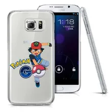 Casos de telefone pokemons ir pokeball transparente tampa limpar caso para samsung a3 a5 a7 J1 J5 J7 Borda Note2 S3 S4 S5 S6 Mais S7 3 4 5