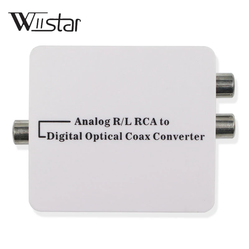 Analog to Digital DAC Audio Converter Optical Coax RCA Toslink Audio Sound Adapter SPDIF Adaptor for Apple TV for Xbox 360 DVD Analog to Digital DAC Audio Converter Optical Coax RCA Toslink Audio Sound Adapter SPDIF Adaptor for Apple TV for Xbox 360 DVD