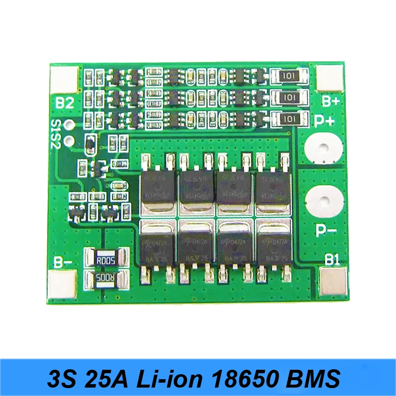 3 S 25A 12 В BMS 18650 литий ионный Батарея PCM s lipo литиевая Зарядное устройство защиты