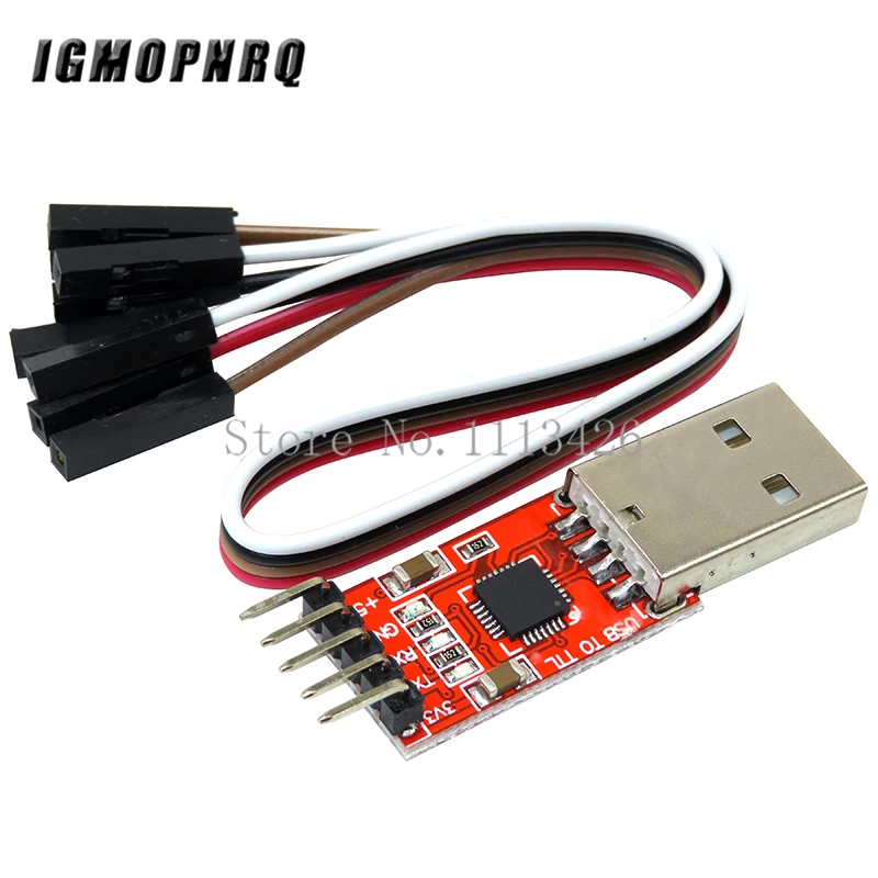 

1pcs CP2102 module USB to TTL serial UART STC download cable PL2303 Super Brush line upgrade(RED)