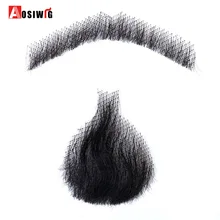 AOSIWIG 5 стиль переплетения искусственная Борода Человек усы макияж для кино телевидение макияж синтетические поддельные волосы