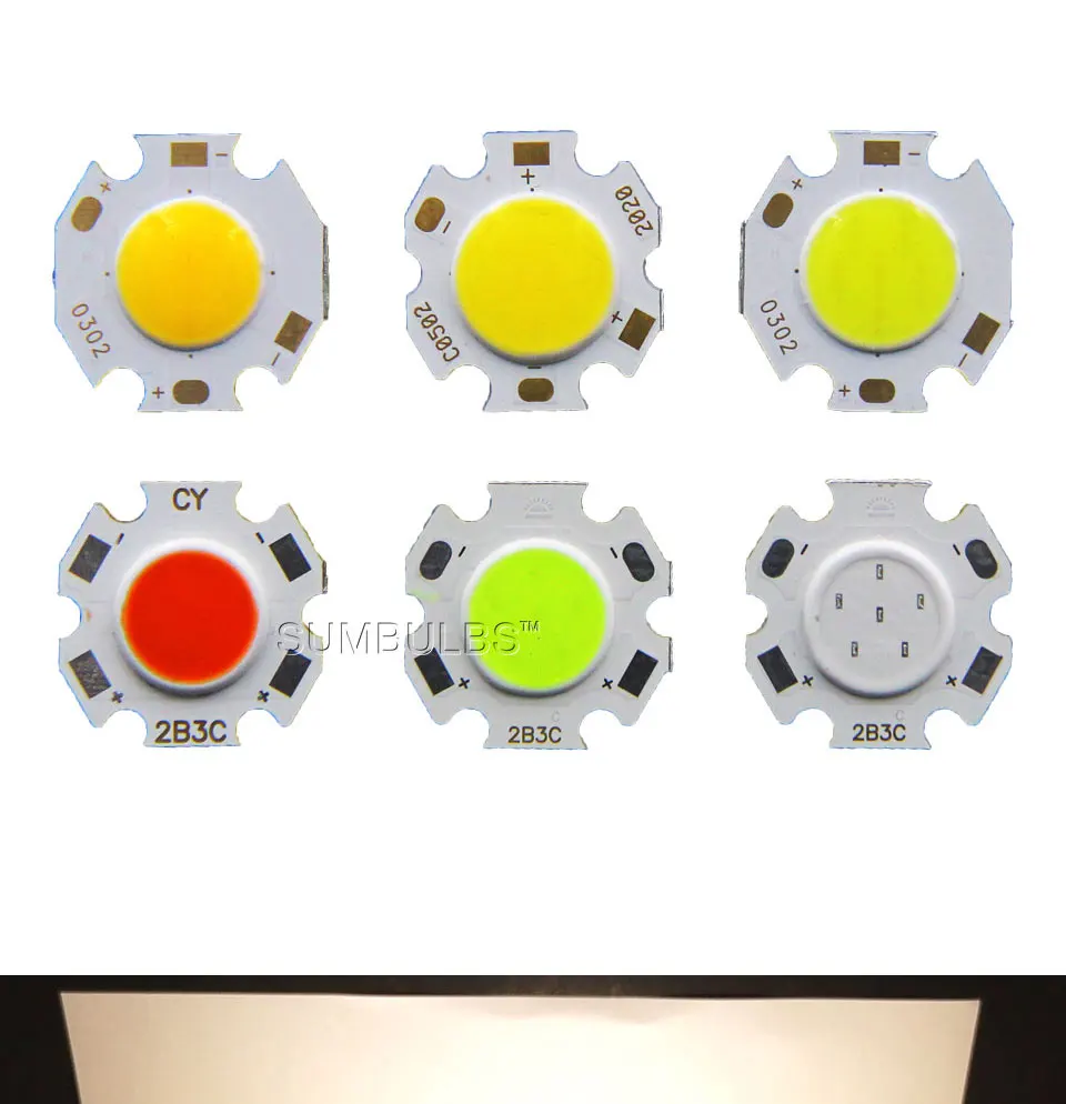 3w 5w 7w LED chip on board cob light source spotlight downlight bulb (10)