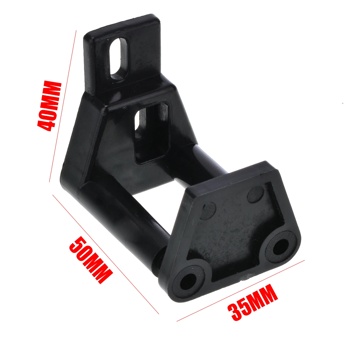Mayitr Black Bottom Floor Sliding Barn Door Guide Wall Stay Roller Guide With Screws For Door Hardware Kit