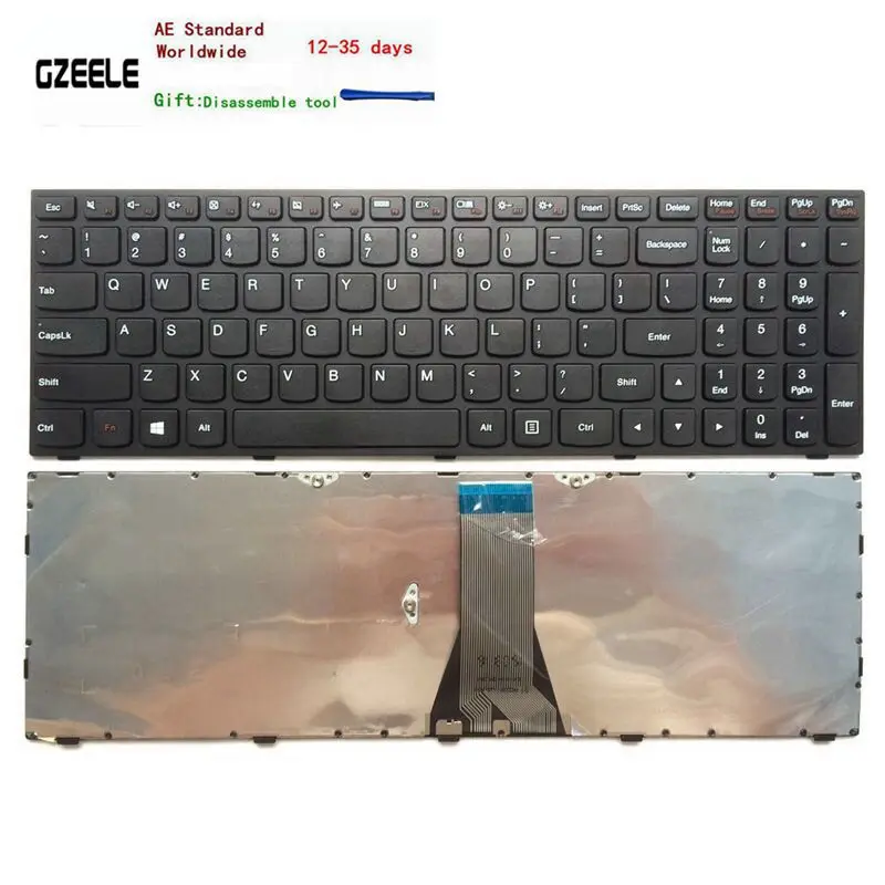 

US English Black Keyboard for Lenovo Flex 2 15 80FK