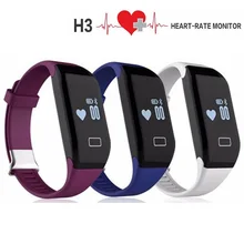 H3 умный Браслет Heart Rate Мониторы Bluetooth 4.0 шагомер спортивные Фитнес трекер smartband для iOS iPhone Android
