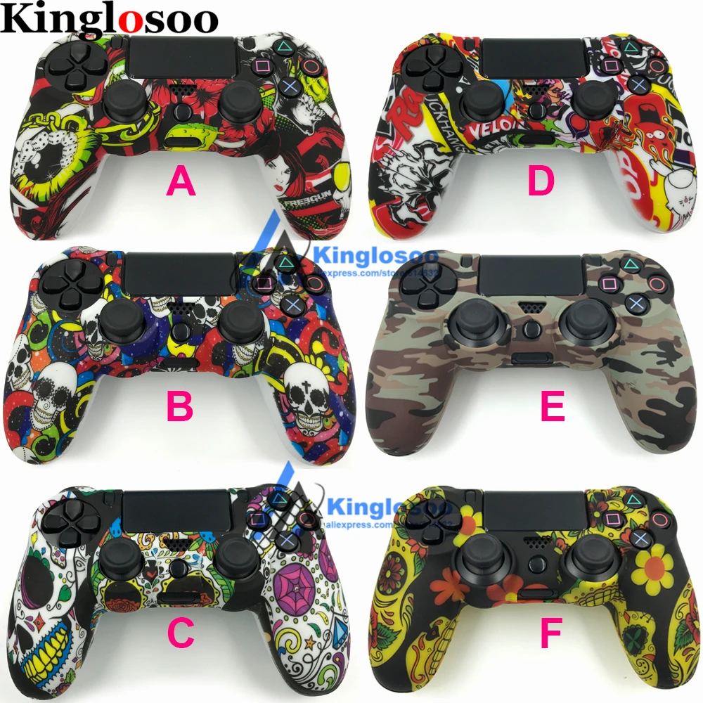 Kafatasi Silikon Kaucuk Yumusak Kol Cilt Kavrama Kilif Koruyucu Kapak Playstation 4 Denetleyicisi Icin Ps4 Pro Slim Gamepad Cover For Cover Coverscovers For Cases Aliexpress