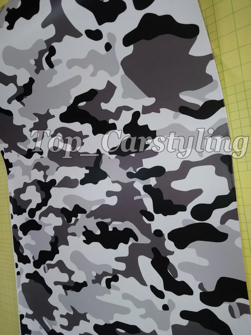 Urban Snow winter camo vinyl car wrapping film sheets (2)