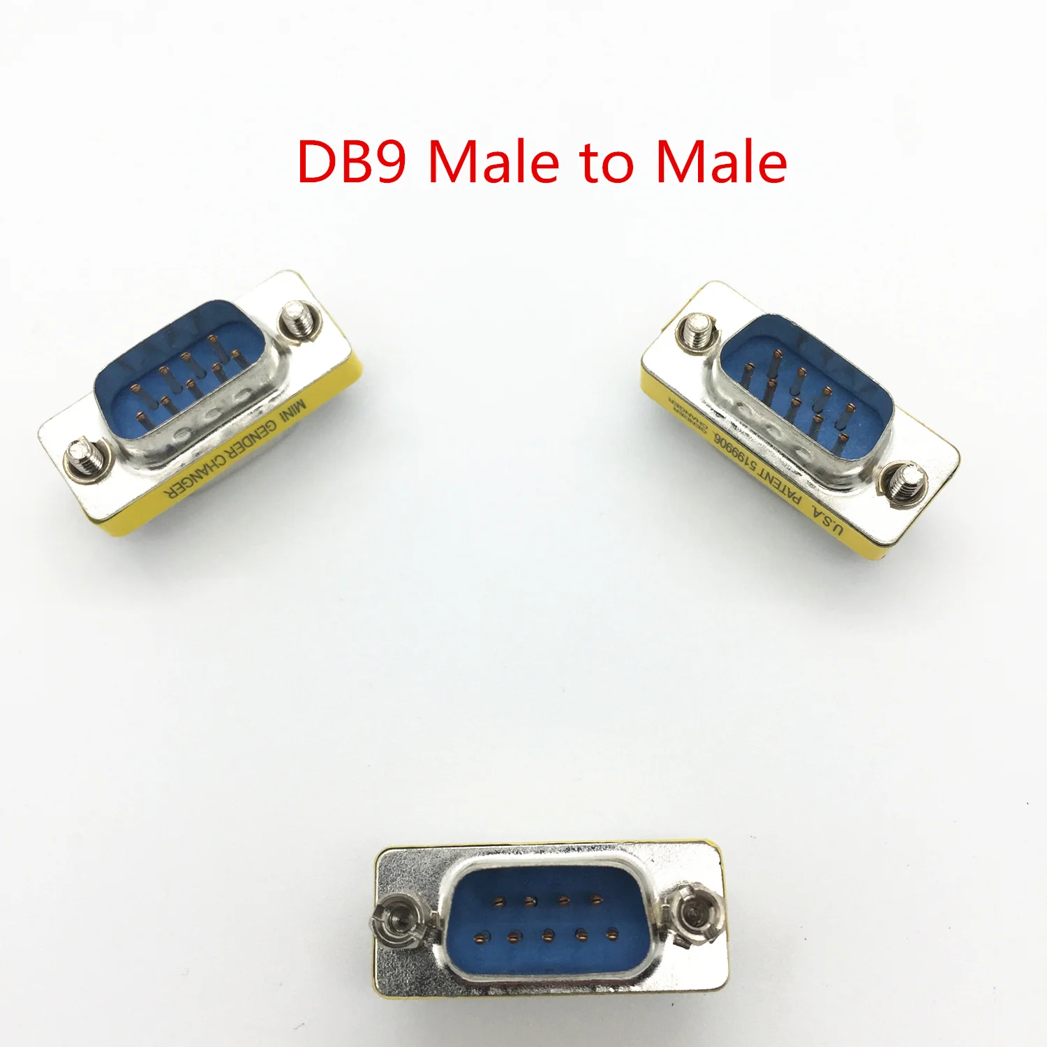 

Serial RS232 9-PIn DB9 Male To Male Gender Changer Adapter RS 232
