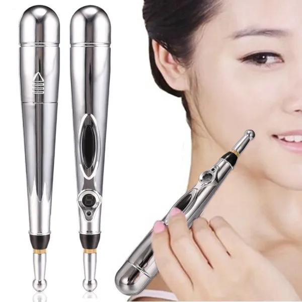 Electric Acupuncture Pen Acupoint Pain Relief Face Neck Back Body
