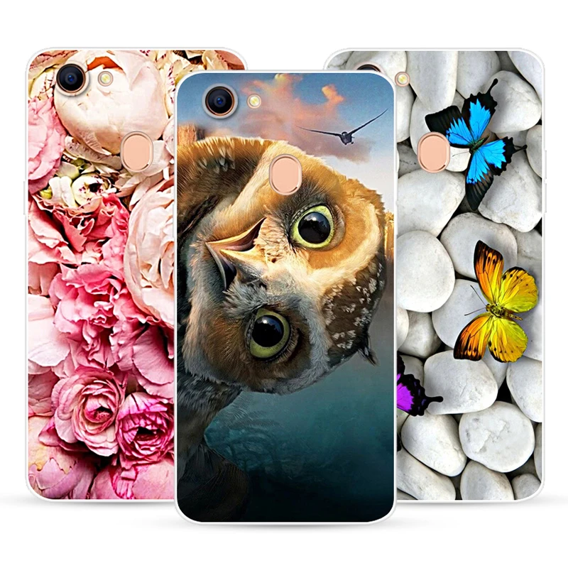 Модный чехол для телефона Oppo F5 F7 F9 прозрачный силиконовый с рисунком |