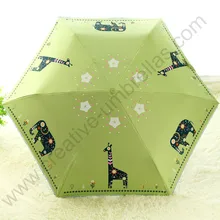 4 шт./лот 4 цвета дополнительно три раза ветрозащитный 4 раза черное покрытие анти-УФ зонтик сплав стекловолокна Слон Олень Зонты