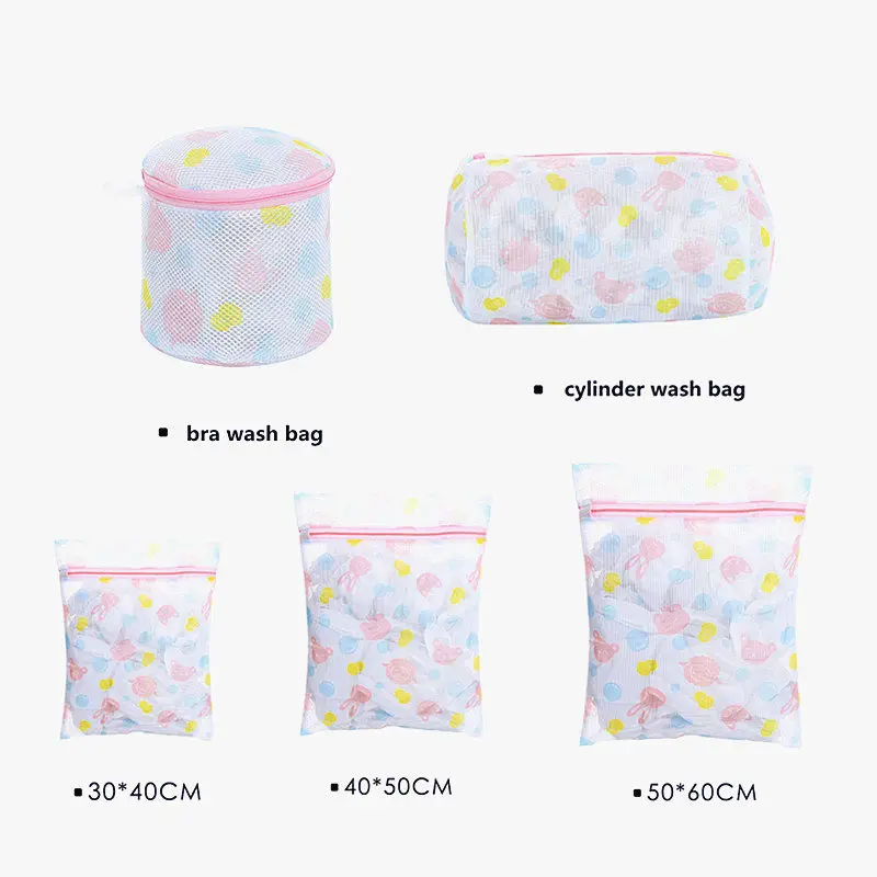 

Printing Laundry Bag Washing Machine Wash Bags Special Coarse Net Fine Mesh Thickening Zipper Packing Sock Underwear Laundry Bag