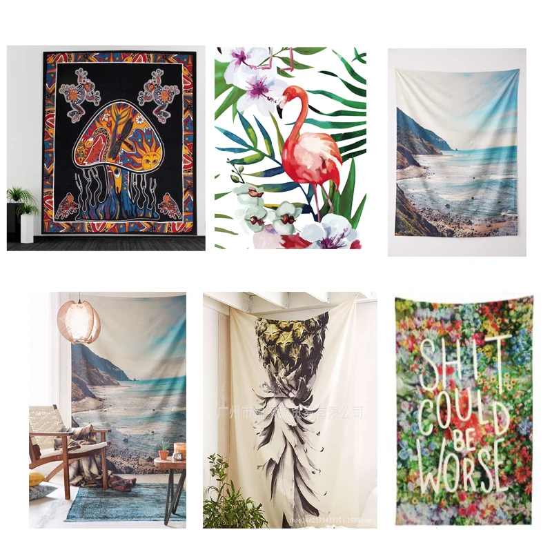 

Nordic Ins Cross-Border Hot Sale Explosions Hanging Cloth Art Wall Tapestry Tapestry Home Decoration Murals Clothing Tapestry