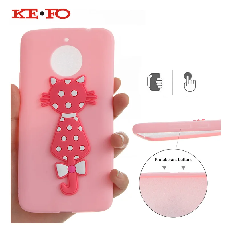 

KeFo For Motorola Moto E4 Plus Case Moto E4 Plus Cover 5.5 3D Silicon TPU Rubber For Lenovo Moto E4 Plus MT6737 XT1773 XT1771
