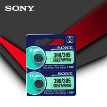 2 шт. sony 395 SR927SW 399 SR927W LR927 AG7 1,55 V батарея для часов SR927SW 395 кнопочная монетница Сделано в Японии