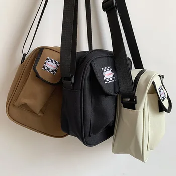 

2019 Summer New Hot Fashion Canvas Bags Handbags for Women Female Casual Simple Zipper Shoulder Bags Messenger Bags