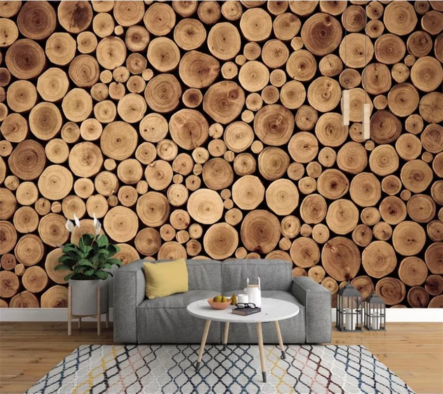 

Custom wallpaper 3d mural retro nostalgic European style wood lumber wall mural background wall papers home decor papel de pared