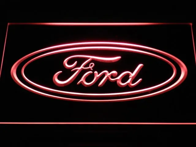 D007 Ford Автомобильный светодиодный неоновый знак с выключателем вкл/выкл 7 цветов