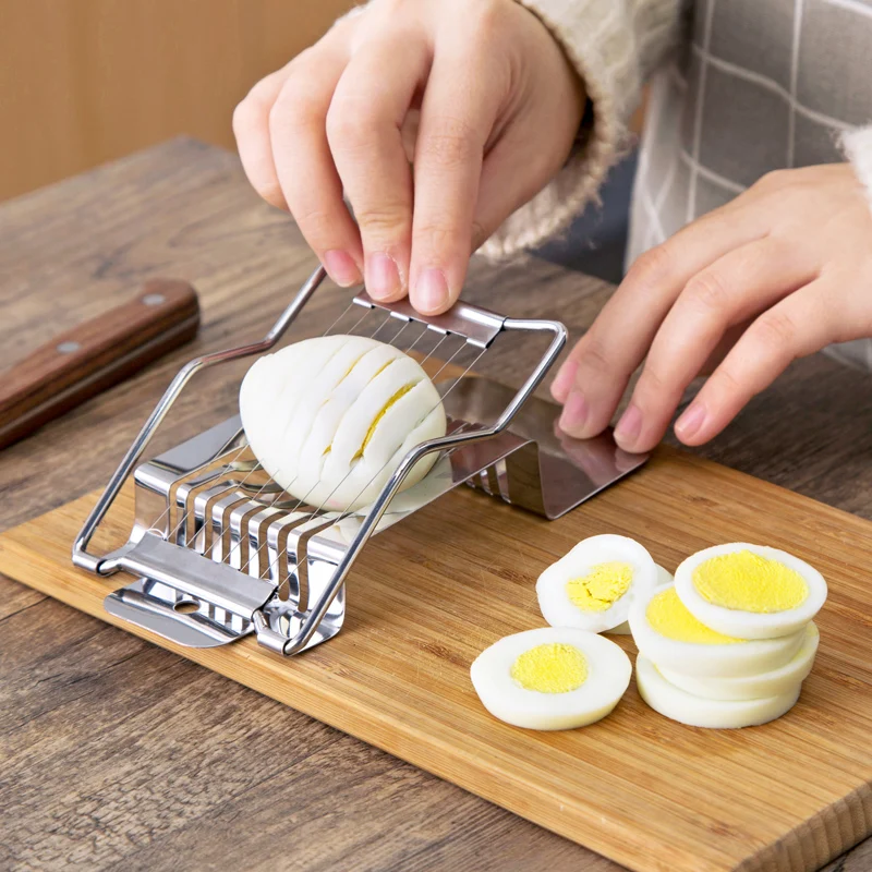 Stainless Steel Egg Slicer Multifunctional Egg Cutter Cut Egg Artifact
