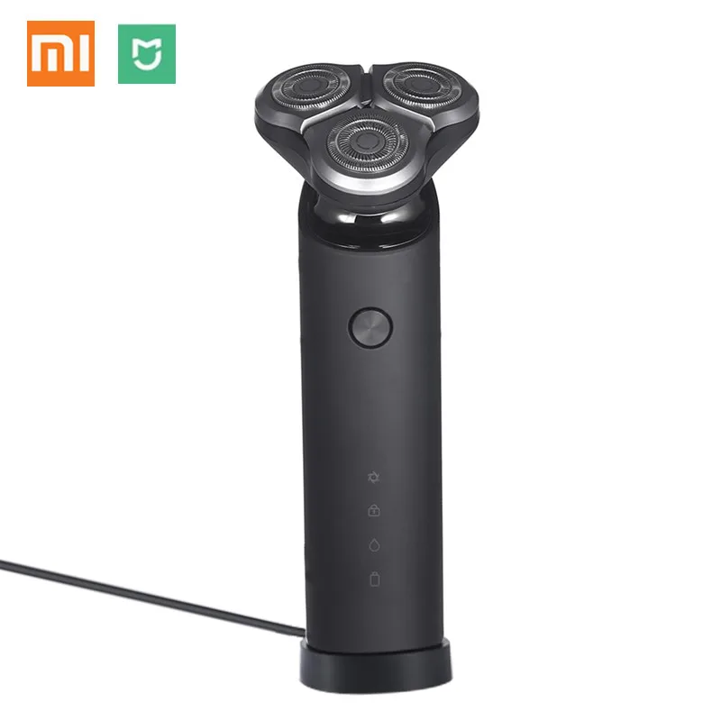 

2018 11 Mijia Electric Shaver Flex Razor Head 3 Dry Wet Shaving Washable Main-Sub Dual Blade Turbo+ Mode Comfy Clean