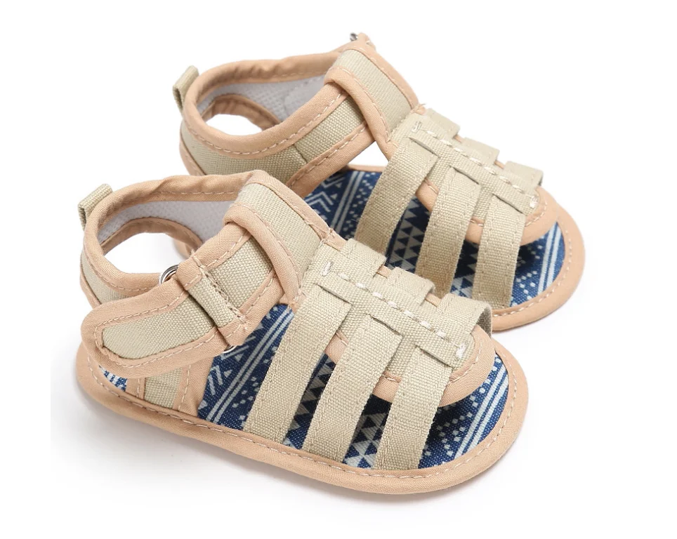 Г. летняя стильная модная обувь для новорожденных мальчиков с якорем обувь для девочек домашняя обувь для восхождения на мягкой подошве - Цвет: beige