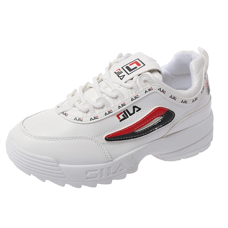 

Brand Spring Fashion Platform Sneakers Women White Chunky Sneakers 2019 Casual Shoes Woman Trainers baskets femme chaussure Soft