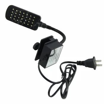 

New 28 LED Aquarium Fish Tank Clamp Clip Lamp Light White&Blue Color Lighting yy56