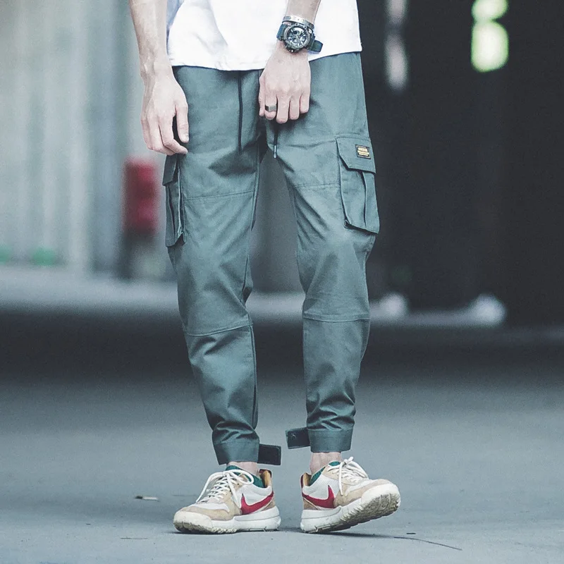 Модные уличные мужские джинсы камуфляж, военный, армейский брюки hombre японский стиль большой карман брюки карго хип хоп джоггеры брюки для
