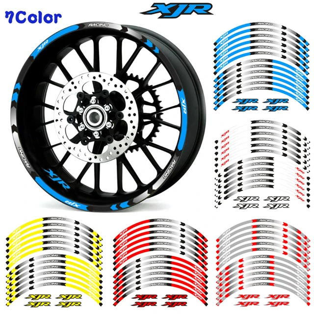 7 Styles Motorcycle Rim Stripes Decals 17inch Wheel Sticker Reflective Tape  For Yamaha Xjr 400 1200 1300 - Decals & Stickers - AliExpress