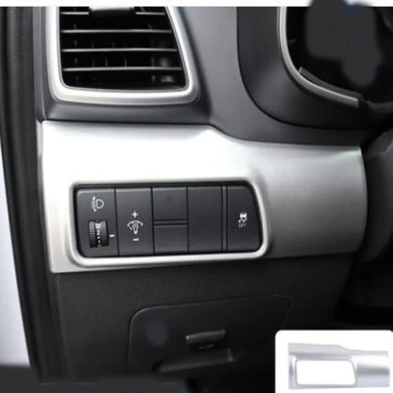 

Front Headlight Control Button Switch Frame Cover Trim Interior Accessories ABS Chrome Matt for Hyundai Tucson 2019 4TH