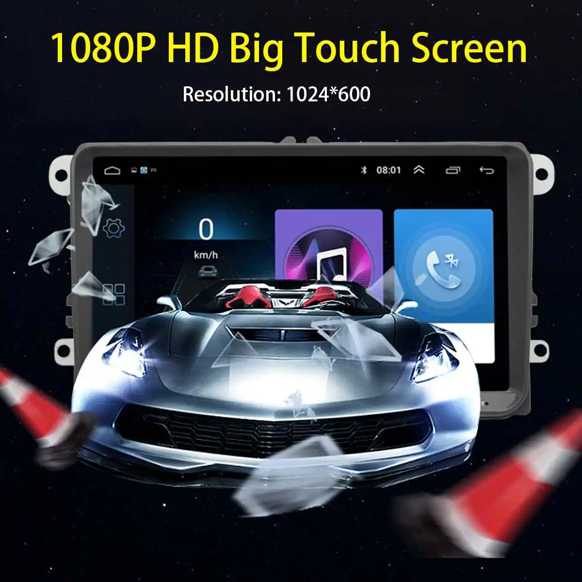 Flash Deal Car Radio Multimedia 9" Android 8.1 car dvd audio stereo player Navigation for For VW wifi GPS RDS Stereo Radio MP5 Player 7