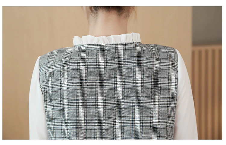 Maternity Dresses 2019 Spring Autumn Korean Fashion Plaid Fake Two Piece Loose Pregnancy Clothes Dress for Pregnant Women QL068