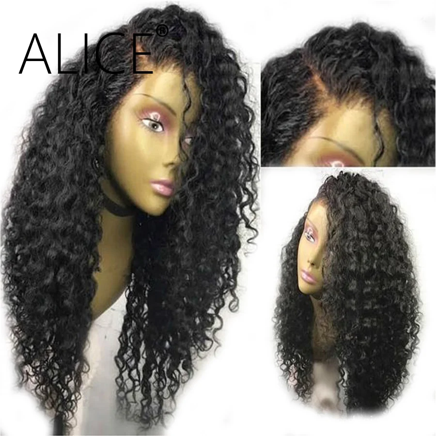 

Alice 13x6 Lace Front Wig With Baby Hair Pre Plucked Curly Human Hair Wigs Brazilian Remy Hair Lace Front Human Hair Wigs