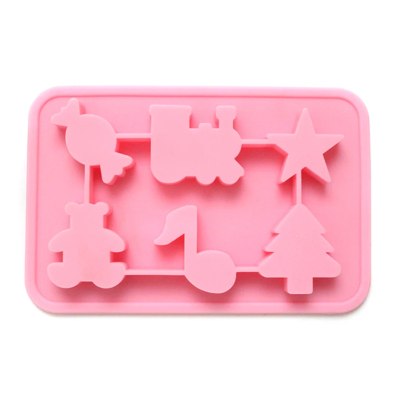 

Silicone Soap Mold 6-Cavity Chocolate Candy Mould for Homemade Soap Making DIY Jelly Pudding Cake Baking Tool