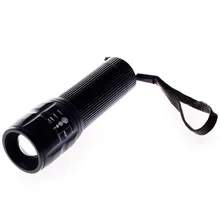 Mini Scalable Focusing Small font b Flashlight b font Torch Lamp For Bicycle Black