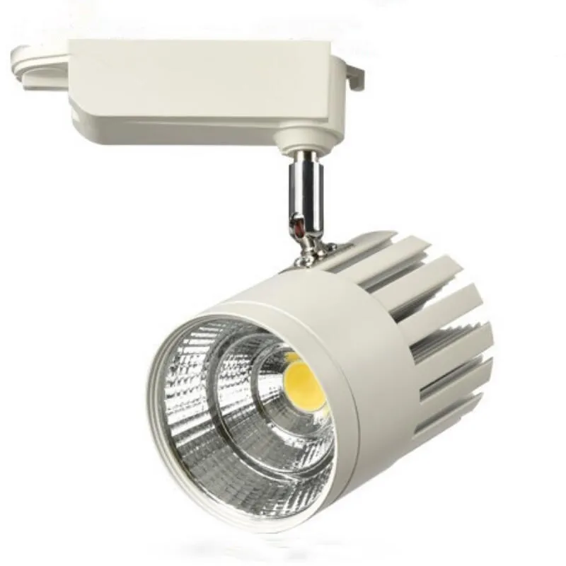 

Wholesale 30W Warm Natural Cold White COB Led Track Light Soptlight Tracking Led Rail Light White Shell/Black shell AC85-265V
