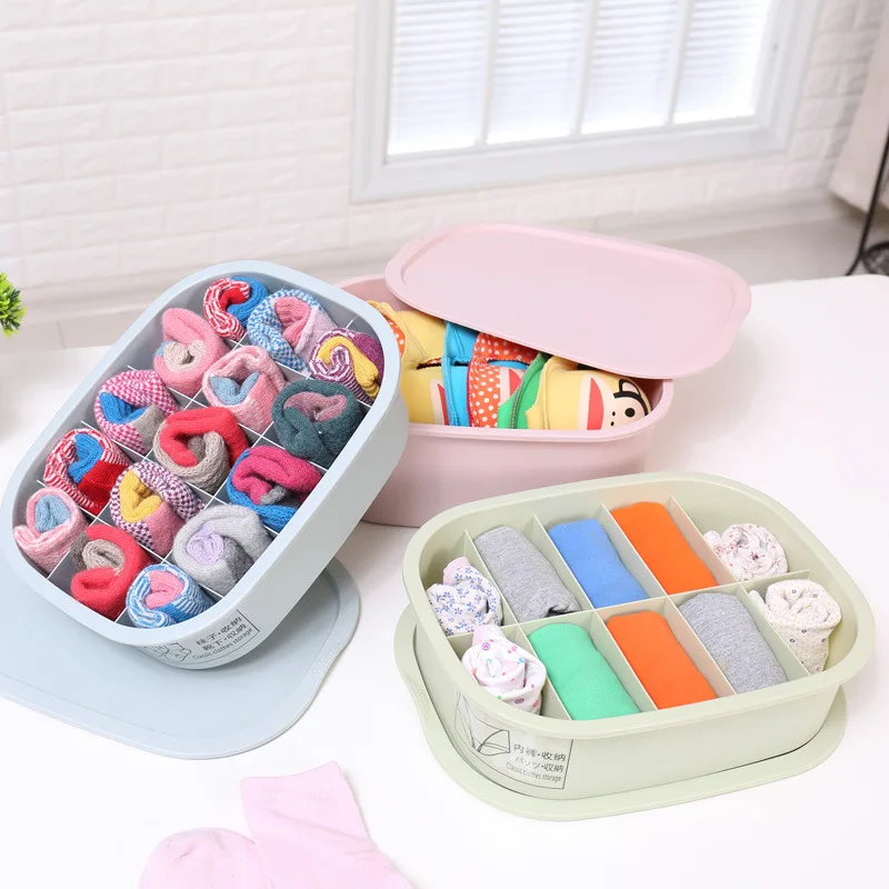 Underwear Storage Box Bra Organizer Socks Bra Storage Box Plastic