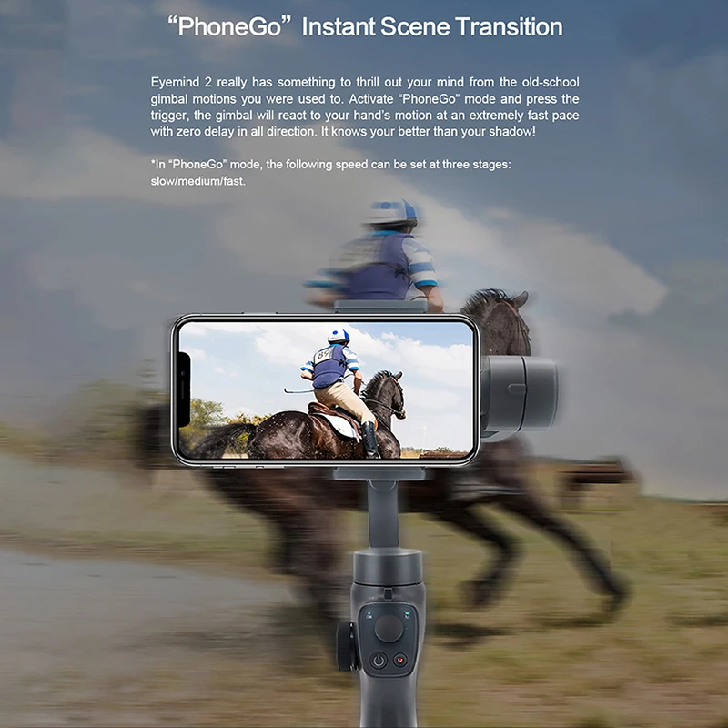 Eyemind 2 трехосевой Ручной Стабилизатор для iPhone huawei P30 Android смартфонов Gopro 7 6 5 Osmo