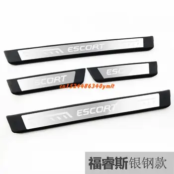 

High-quality stainless steel Plate Door Sill Welcome Pedal Car Styling Accessories for Ford ESCORT 2019