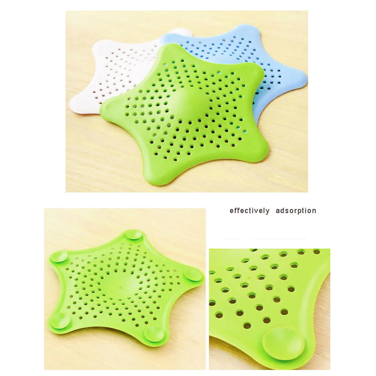 New Star Silicone Waste Sink Strainer Hair Filter Drain Catcher Cover Good Item