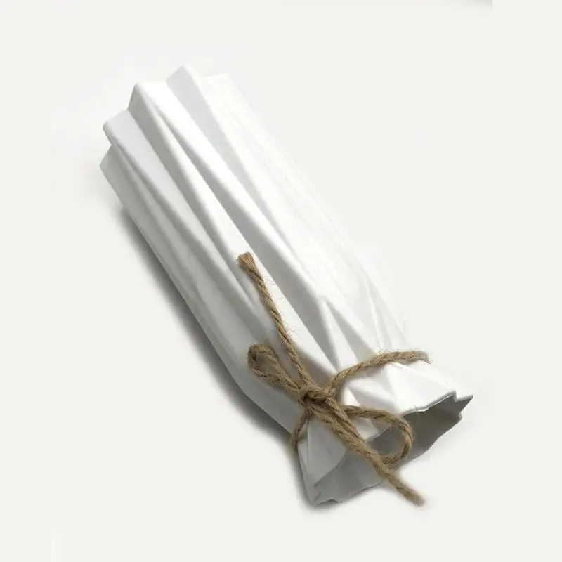 18*7 см/1 шт. и рисунком в виде птичек-оригами пластиковая ваза белый имитация керамический цветочный горшок Цветочная корзина ваза для украшения интерьера декор в северном стиле